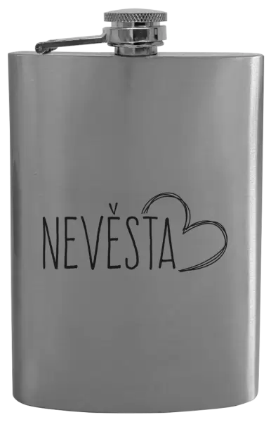 Placatka Nevěsta - kreslené - srdce