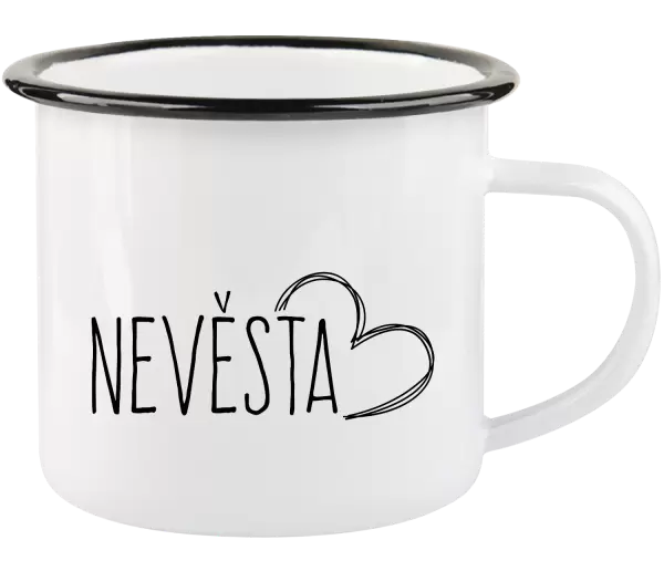 Plecháček Nevěsta - kreslené - srdce