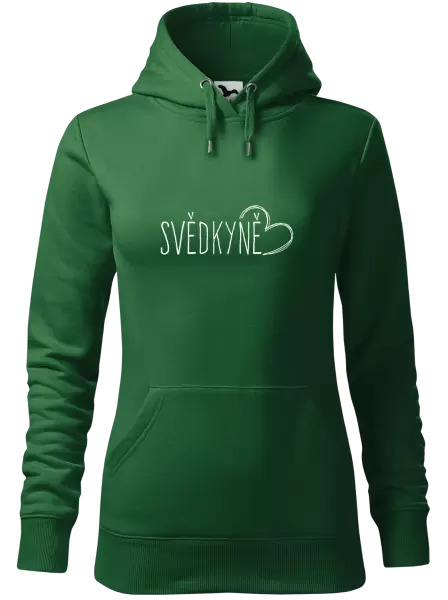 Dámská mikina Svědkyně - kreslené srdce