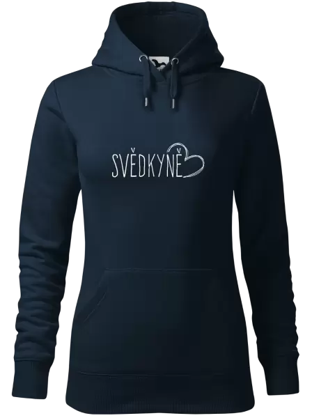 Dámská mikina Svědkyně - kreslené srdce