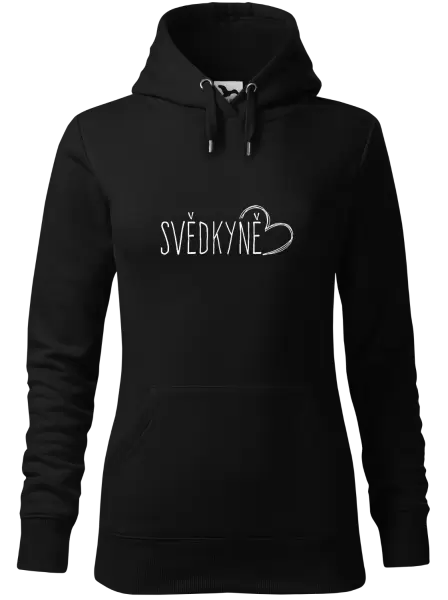 Dámská mikina Svědkyně - kreslené srdce