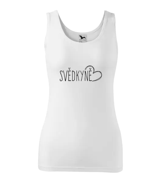 Dámské tílko Svědkyně - kreslené srdce