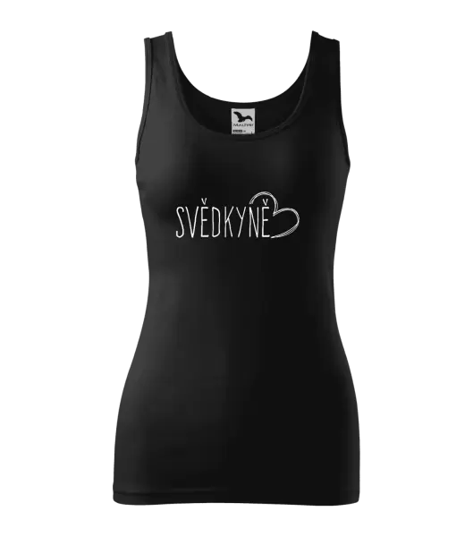 Dámské tílko Svědkyně - kreslené srdce