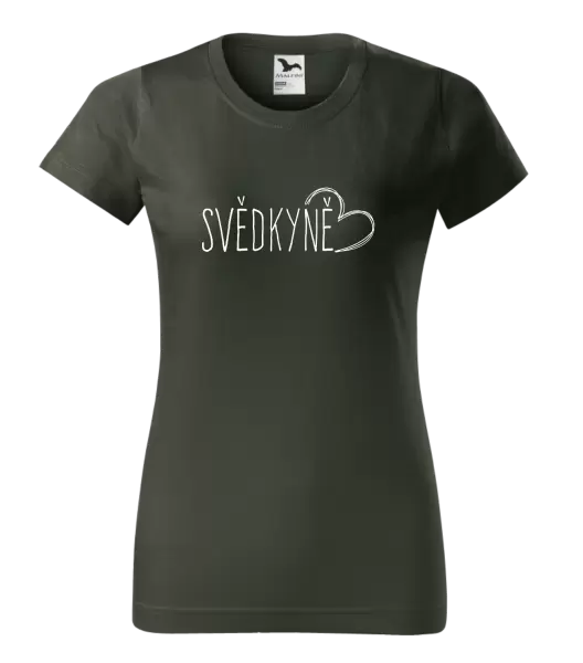 Dámské tričko Svědkyně - kreslené srdce