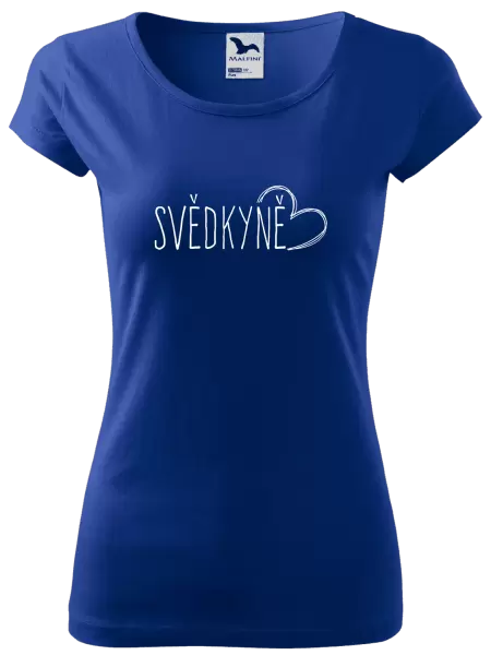 Dámské tričko Svědkyně - kreslené srdce
