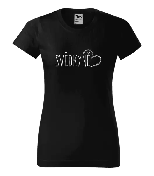 Dámské tričko Svědkyně - kreslené srdce