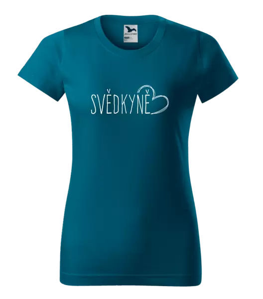 Dámské tričko Svědkyně - kreslené srdce