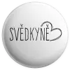 Placka Svědkyně - kreslené srdce