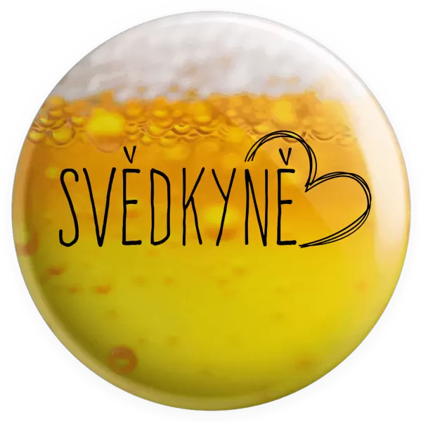 Placka Svědkyně - kreslené srdce