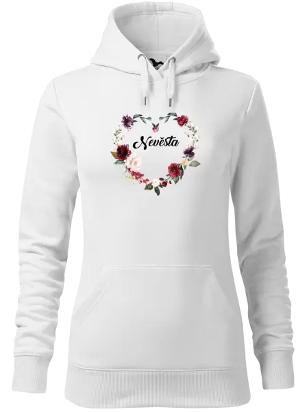 Dámská mikina Nevěsta - květinové srdce