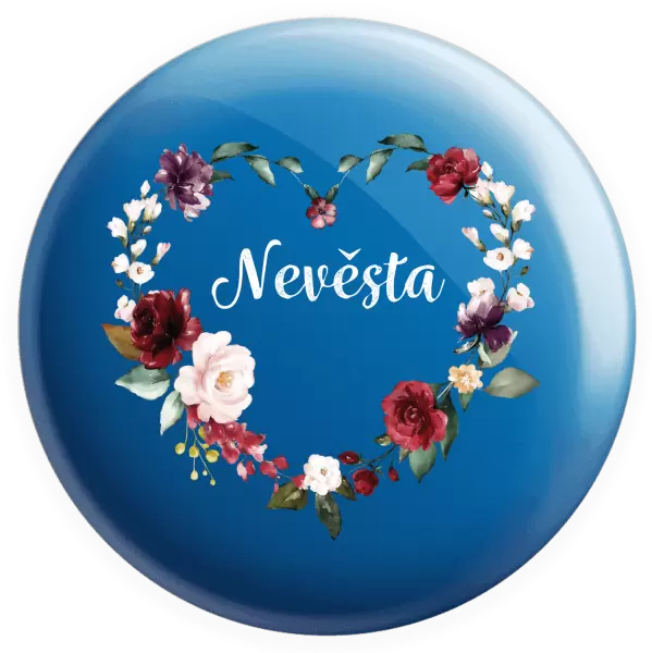 Placka Nevěsta - květinové srdce