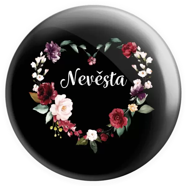 Placka Nevěsta - květinové srdce