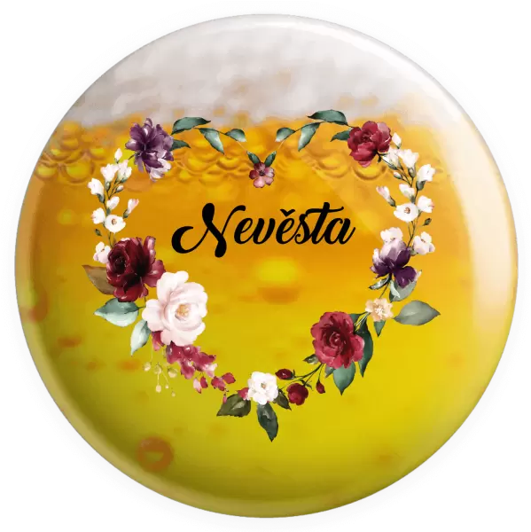 Placka Nevěsta - květinové srdce