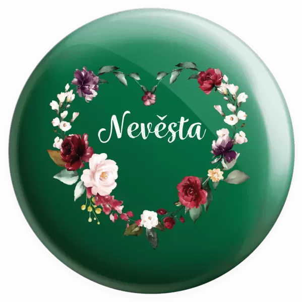 Placka Nevěsta - květinové srdce