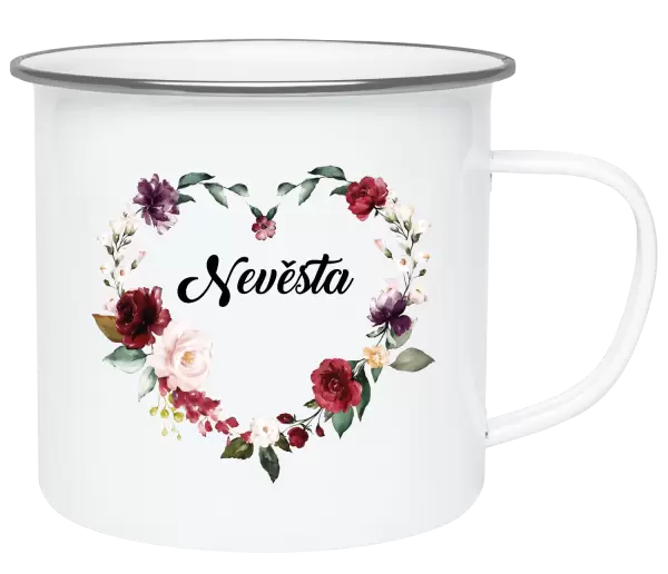 Plecháček Nevěsta - květinové srdce