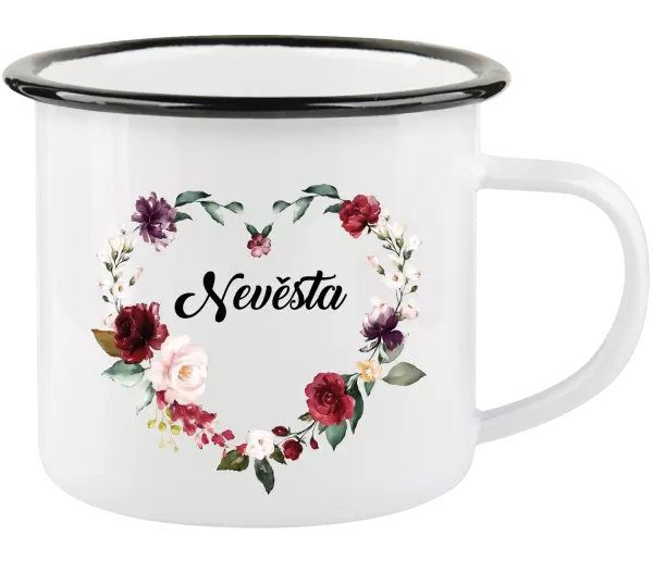 Plecháček Nevěsta - květinové srdce
