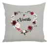 Polštář Nevěsta - květinové srdce