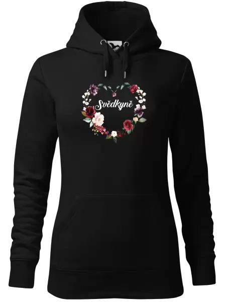 Dámská mikina Svědkyně - květinové srdce