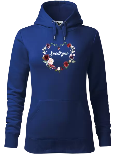 Dámská mikina Svědkyně - květinové srdce