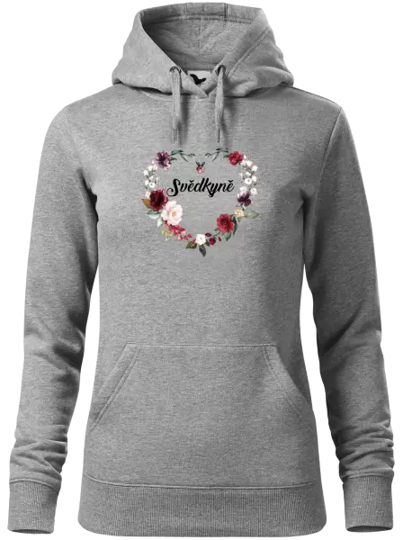 Dámská mikina Svědkyně - květinové srdce