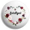 Placka Svědkyně - květinové srdce