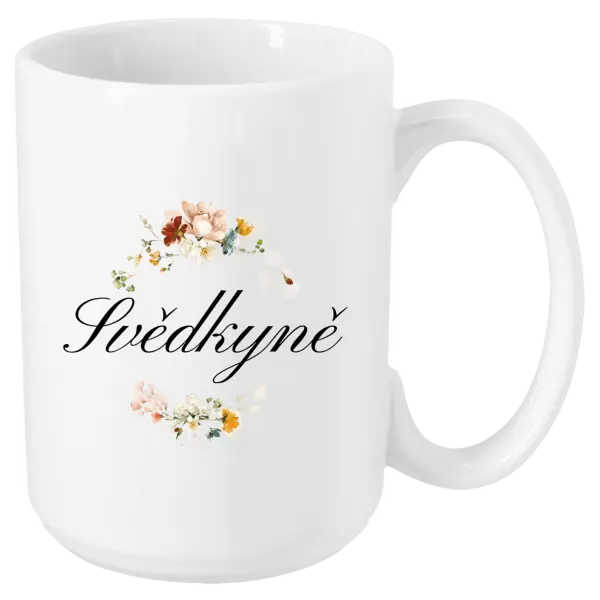 Hrnek Svědkyně - květinový věneček