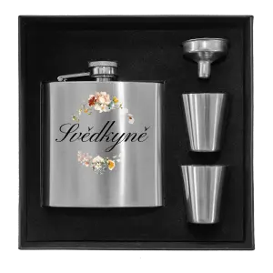 Placatka v krabičce Svědkyně - květinový věneček