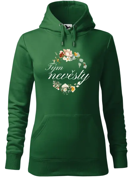 Dámská mikina Tým nevěsty - květinový věneček