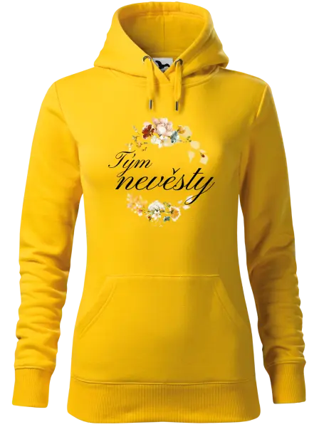 Dámská mikina Tým nevěsty - květinový věneček