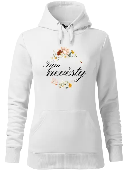 Dámská mikina Tým nevěsty - květinový věneček
