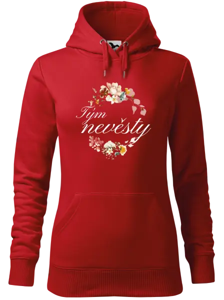 Dámská mikina Tým nevěsty - květinový věneček