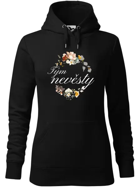 Dámská mikina Tým nevěsty - květinový věneček