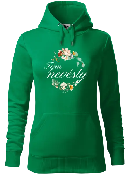 Dámská mikina Tým nevěsty - květinový věneček