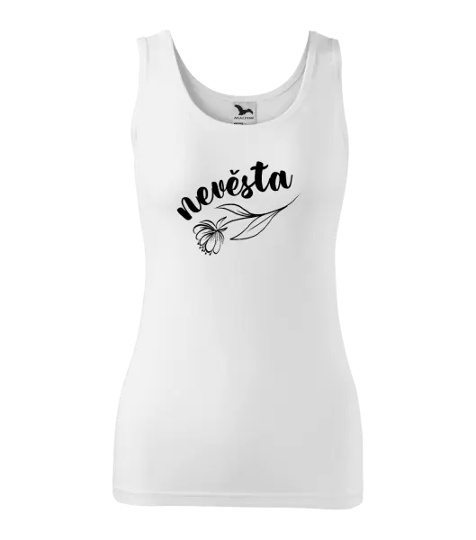 Dámské tílko Nevěsta - s květinou