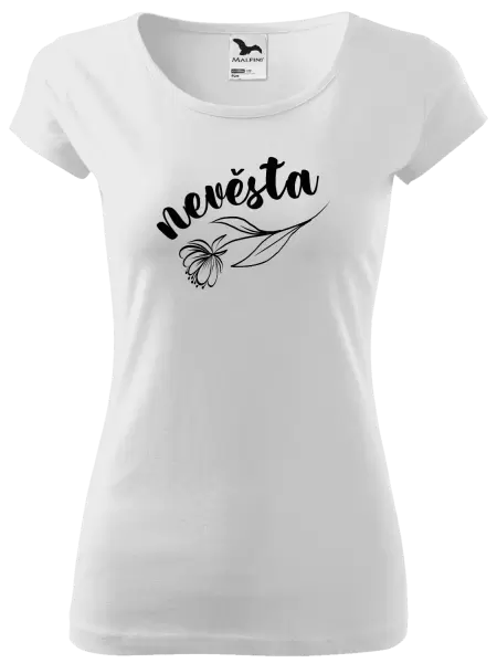 Dámské tričko Nevěsta - s květinou