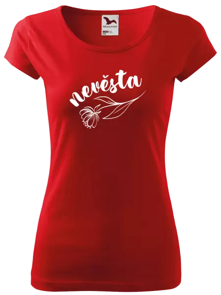 Dámské tričko Nevěsta - s květinou