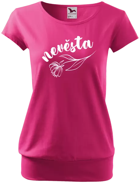 Dámské tričko Nevěsta - s květinou