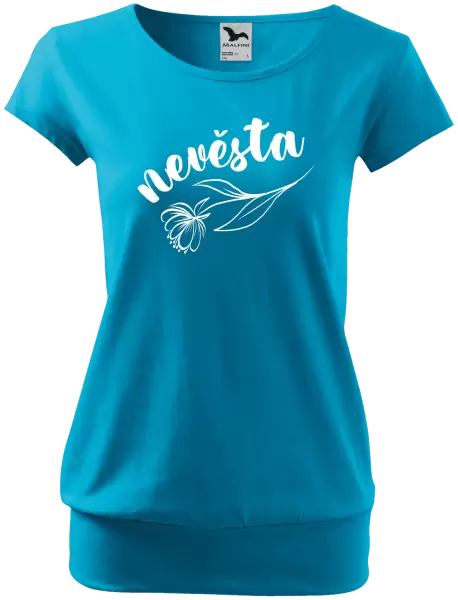 Dámské tričko Nevěsta - s květinou