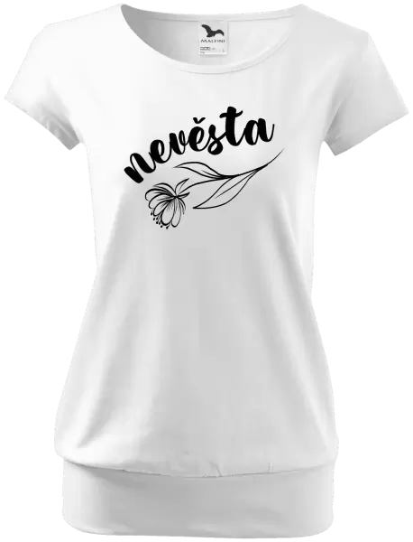 Dámské tričko Nevěsta - s květinou
