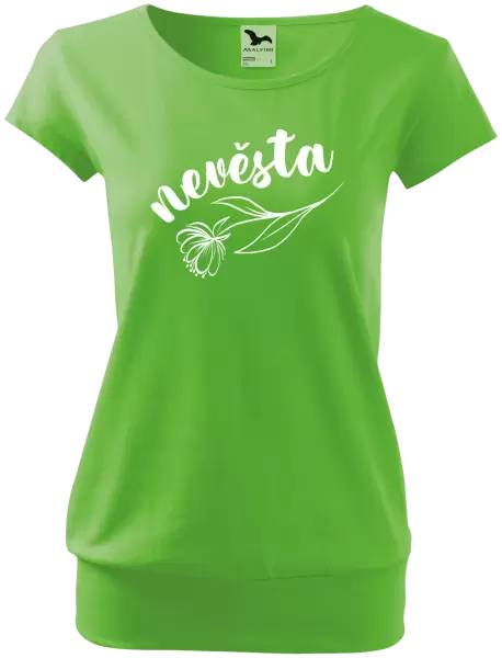 Dámské tričko Nevěsta - s květinou