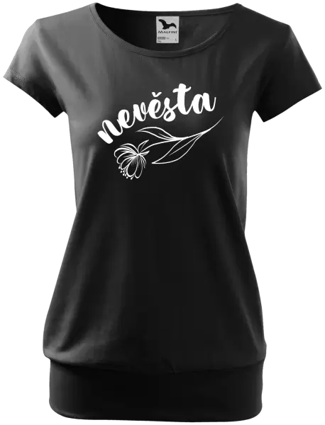 Dámské tričko Nevěsta - s květinou