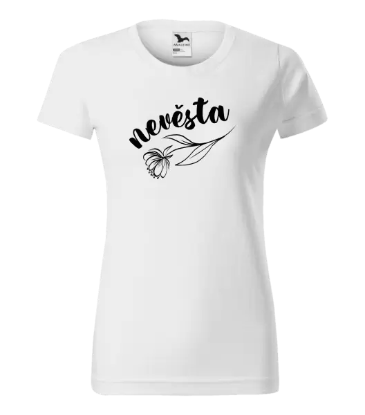 Dámské tričko Nevěsta - s květinou