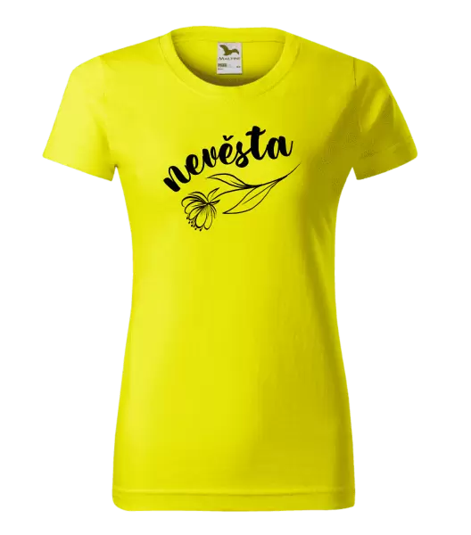 Dámské tričko Nevěsta - s květinou