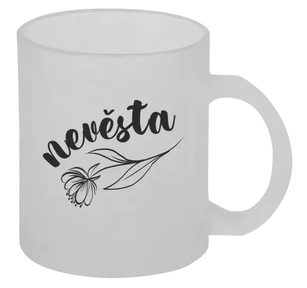 Hrnek Nevěsta - s květinou