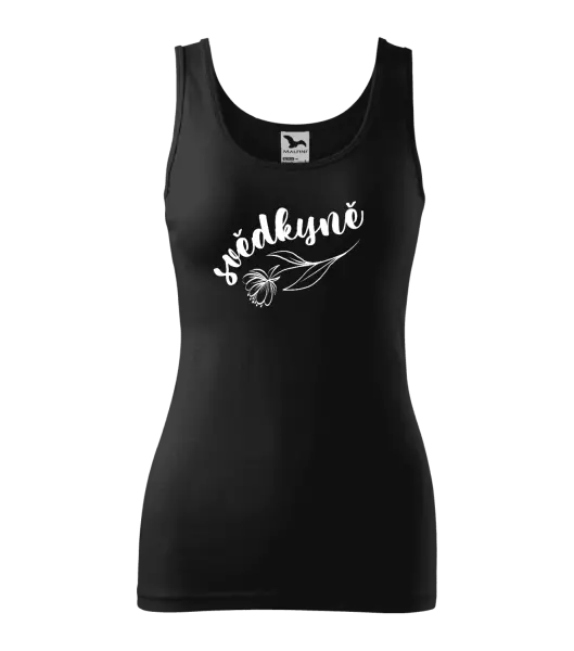 Dámské tílko Svědkyně - s květinou