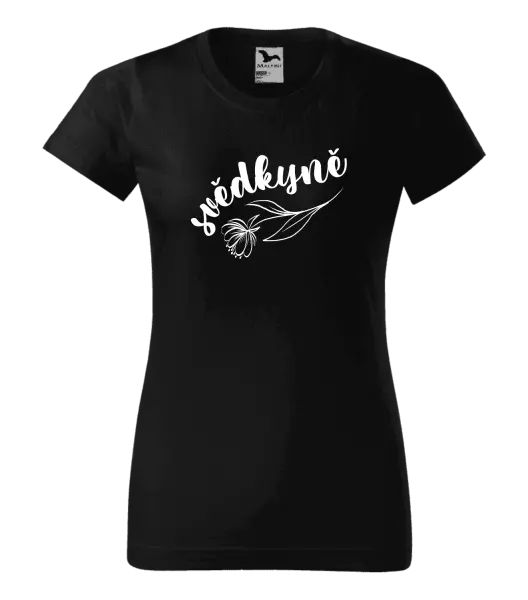 Dámské tričko Svědkyně - s květinou
