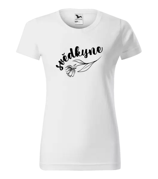 Dámské tričko Svědkyně - s květinou