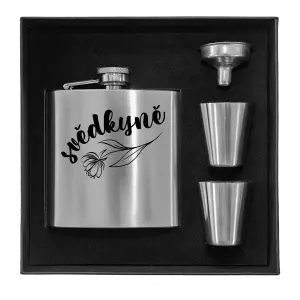 Placatka v krabičce Svědkyně - s květinou