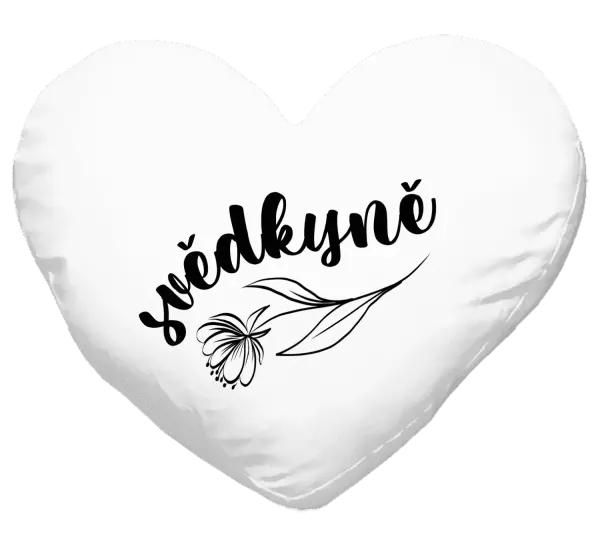 Polštář Svědkyně - s květinou