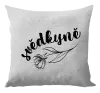 Polštář Svědkyně - s květinou